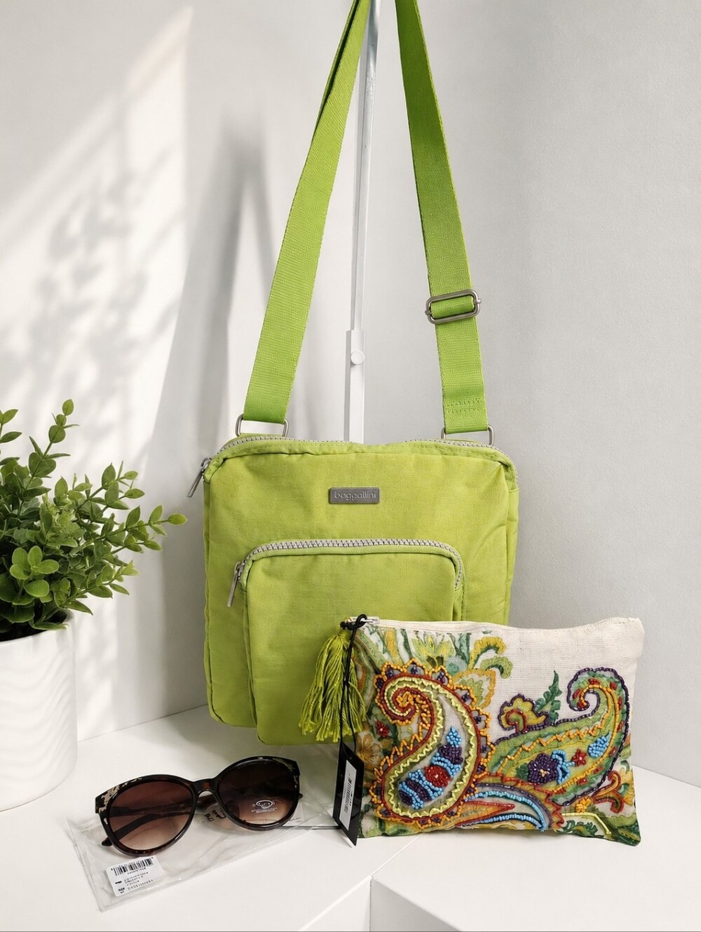 Baggallini New Crossbody Bag & Summer Travel Bundle